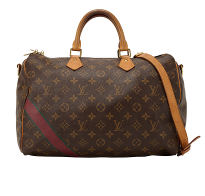 Speedy Bandouliere 35, &pound;850, Handbags, Brown, Canvas, Front view